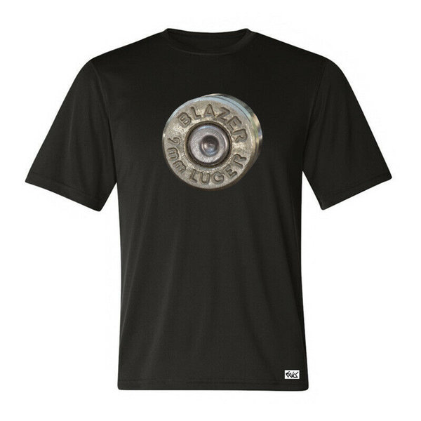 EAKS® Herren T-Shirt "9MM BULLET" 9 x 19 mm Patrone Schützenverein Sportschützen 9 mm