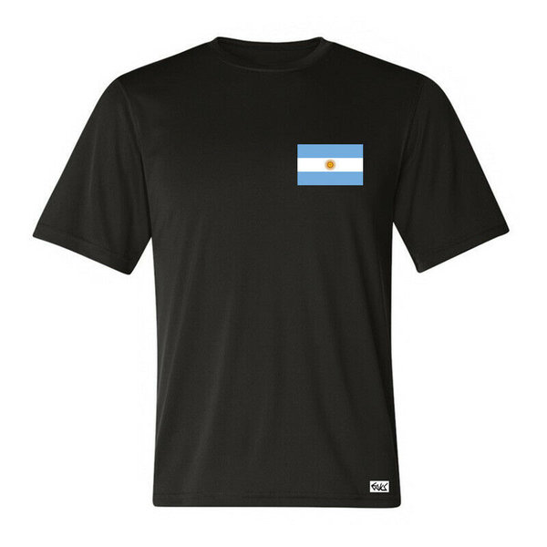 EAKS® Herren T-Shirt "ARGENTINIEN FLAGGE" Fahne Argentina Fußball WM Südamerika
