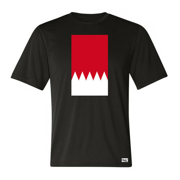 EAKS® Herren T-Shirt "BAHRAIN FLAGGE" Fahne Bahrein Fußball Sport WM Arabien