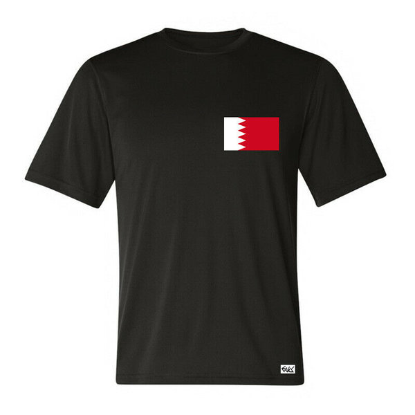 EAKS® Herren T-Shirt "BAHRAIN FLAGGE" Fahne Bahrein Fußball Sport WM Arabien