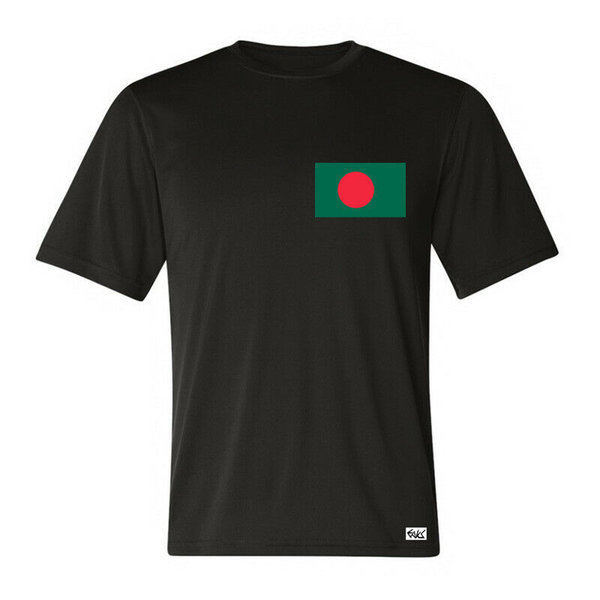 EAKS® Herren T-Shirt "BANGLADESCH FLAGGE" Fahne Fußball Sport WM Ländershirt