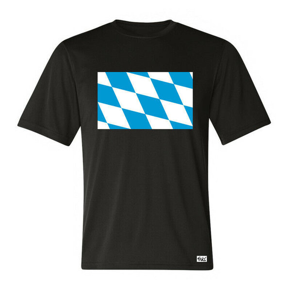 EAKS® Herren T-Shirt "Motiv: BAYERISCHE RAUTENFLAGGE" Fahne Bundesland Bayern Bavaria