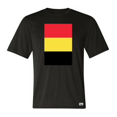 EAKS® Herren T-Shirt "Motiv: BELGIEN FLAGGE" Fahne Belgique Fußball Sport WM EM