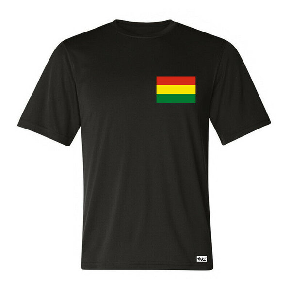 EAKS® Herren T-Shirt "Motiv: BOLIVIEN FLAGGE" Fahne Bolivia Sport Fußball WM Südamerika