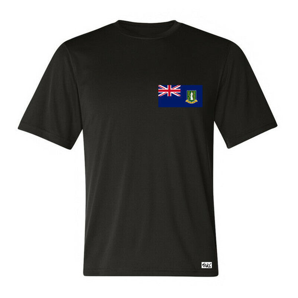 EAKS® Herren T-Shirt "Motiv: BRITISCHE JUNGFERNINSELN FLAGGE" Fahne Virgin Islands