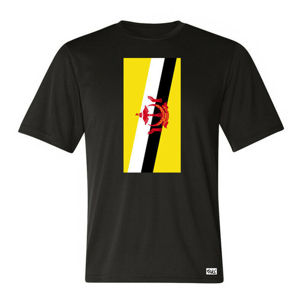 EAKS® Herren T-Shirt "Motiv: BRUNEI DARUSSALAM FLAGGE" Fahne Sport Fußball WM Asien