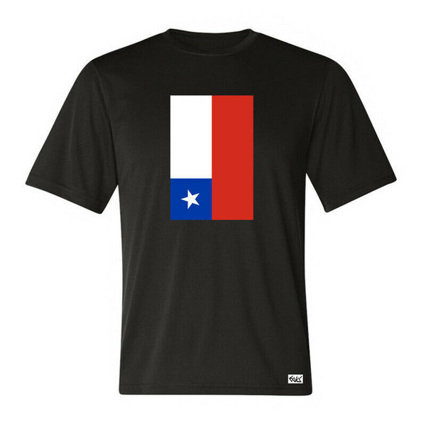 EAKS® Herren T-Shirt "Motiv: CHILE FLAGGE" República de Chile Fahne Fußball Sport WM