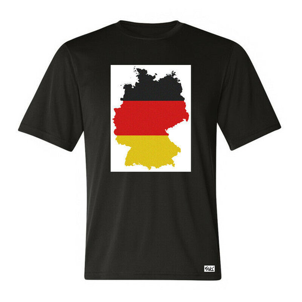 EAKS® Herren T-Shirt "Motiv: DEUTSCHLAND" Fahne Flagge BRD Sport EM WM Fußball Handball