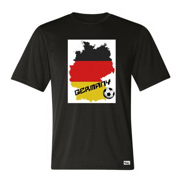 EAKS® Herren T-Shirt "Motiv: DEUTSCHLAND" Fahne Flagge BRD Sport EM WM Fußball Germany