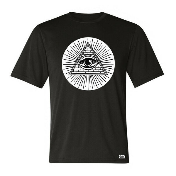 EAKS® Herren T-Shirt "EYE OF PROVIDENCE" Auge der Vorsehung Freimaurer Illuminati