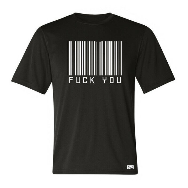 EAKS® Herren T-Shirt "Motiv: FUCK YOU-BARCODE" Fun Spaß Einzelhandel Hardcore-Kassierer