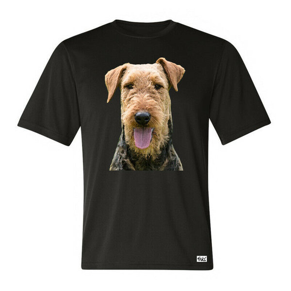 EAKS® Herren T-Shirt "Motiv: AIREDALE TERRIER" Hundeshirt Hundesport Hundeschule Tier Shirt