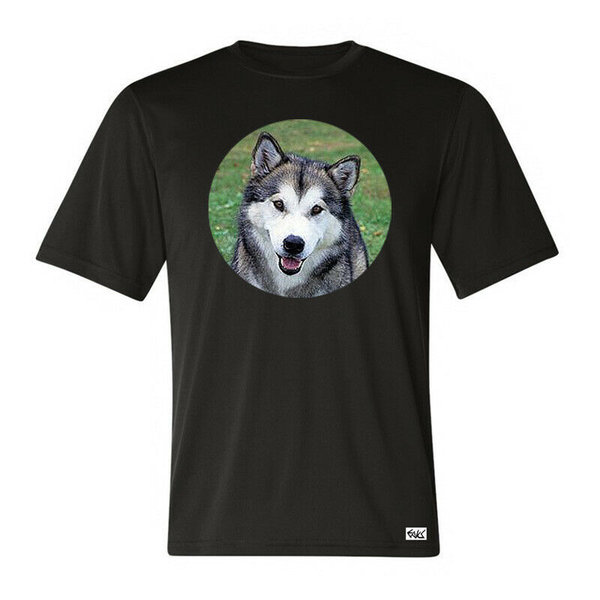 EAKS® Herren T-Shirt "Motiv: ALASKAN MALAMUTE" Hundeshirt Hundesport Hundeschule Tiershirt