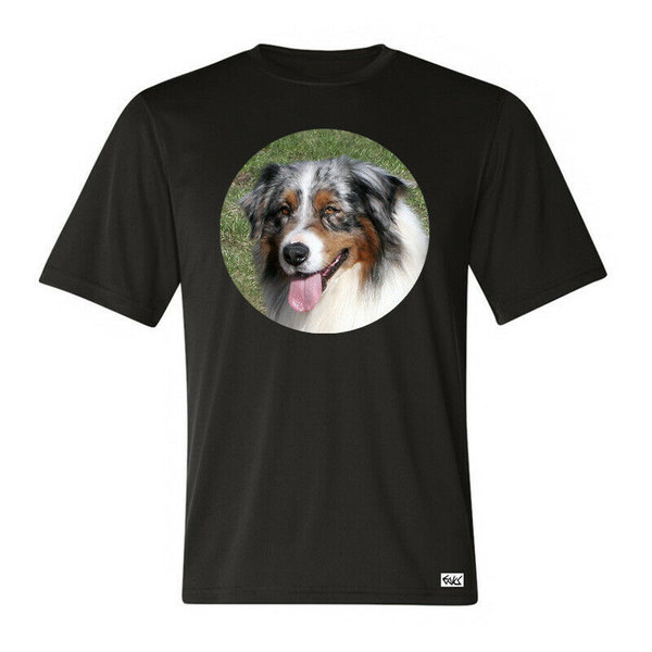 EAKS® Herren T-Shirt "Motiv: AUSTRALISCHER SCHÄFERHUND / AUSSIE" Hundeshirt Hundesport Verein