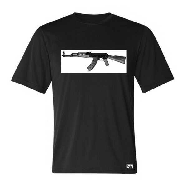 EAKS® Herren T-Shirt "Motiv: AVTOMAT KALASCHNIKOV / KALASCHNIKOW AK 47" Russia Russland Militär