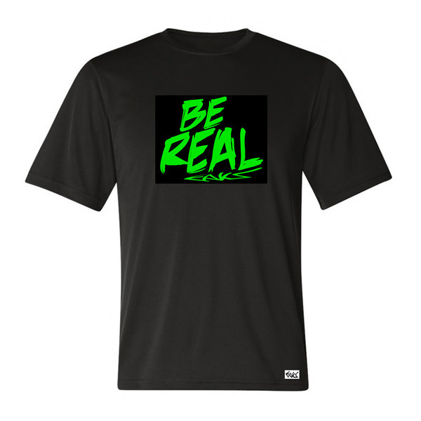 EAKS® Herren T-Shirt "Motiv: BE REAL" Graffiti-Tag Old School Hip Hop Rap Heavy Metal Hardcore Punk