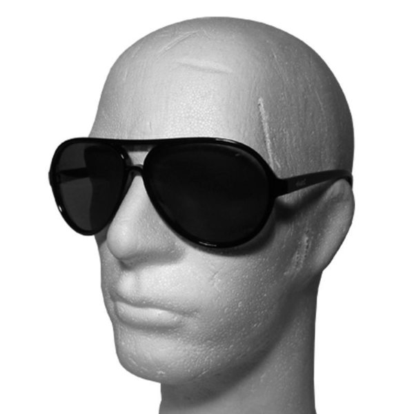 EAKS® Designer Sonnenbrille "PILOT" schwarz Pilotenbrille Pornobrille Retro 70er 80er 90er Unisex
