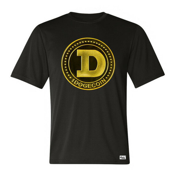 EAKS® Herren T-Shirt "Dogecoin Goldmünze"