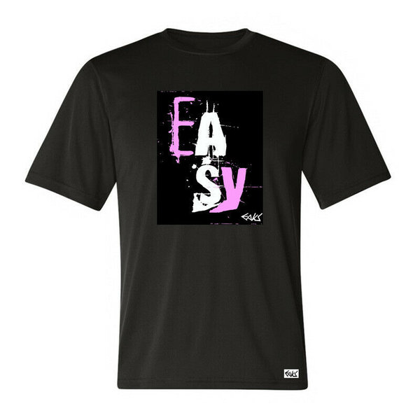 EAKS® Herren T-Shirt "Motiv: EASY" Funshirt Partyshirt Spruchshirt Statement-Shirt