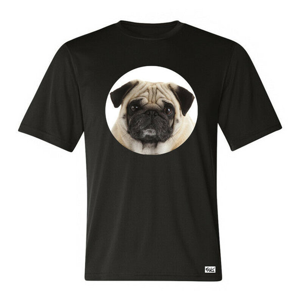 EAKS® Herren T-Shirt "Motiv: HUNDERASSE MOPS" Hundeshirt Hundesport Tiershirt