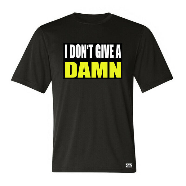 EAKS® Herren T-Shirt "Motiv: I DON'T GIVE A DAMN" Hardcore-Rap Hip Hop Funshirt