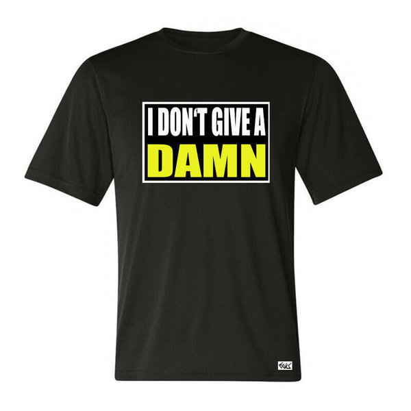 EAKS® Herren T-Shirt "Motiv: I DON'T GIVE A DAMN" Hardcore-Rap Hip Hop Funshirt