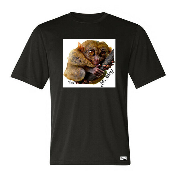 EAKS® Herren T-Shirt "Motiv: KOBOLDMAKI" Tiershirt Affen Primaten Südostasien Urlaub Funshirt Tiere