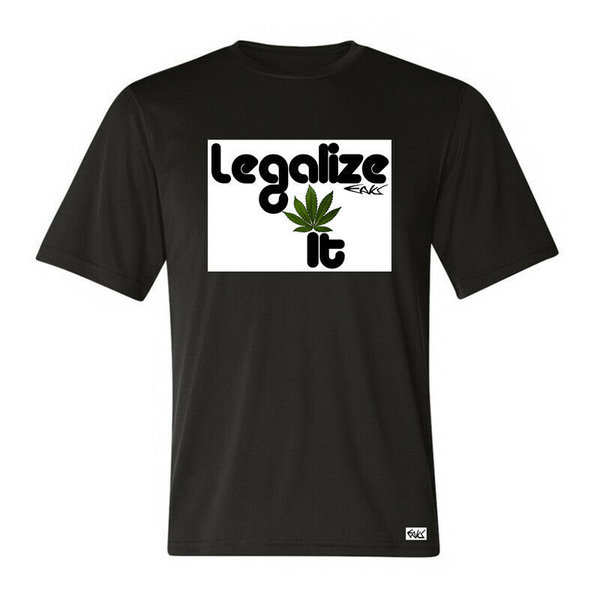 EAKS® Herren T-Shirt "Motiv: LEGALIZE IT" Hanf Cannabis Gras Weed Ganja Pot Kiffer Shirt