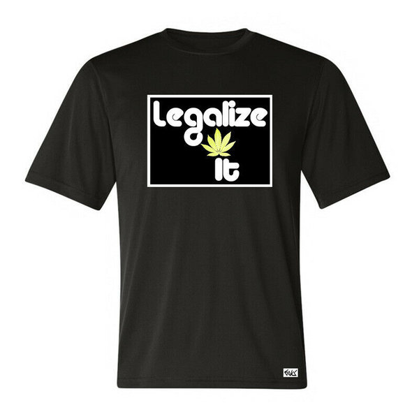 EAKS® Herren T-Shirt "Motiv: LEGALIZE IT" Hanf Cannabis Gras Weed Ganja Pot Kiffer Shirt