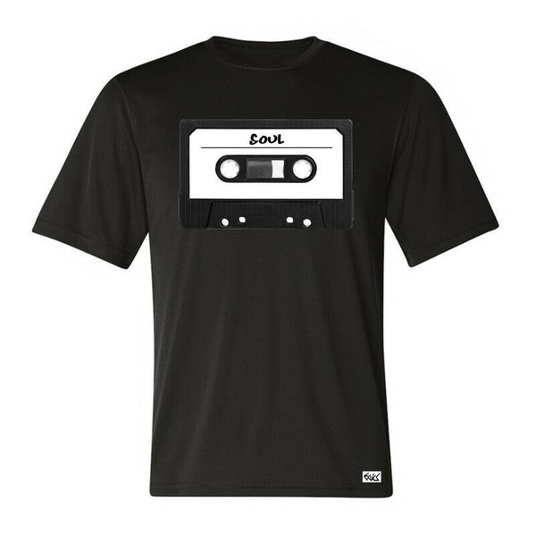 EAKS® Herren T-Shirt "Motiv: MC KASSETTE FUNK / SOUL" Old School Musik Tape Music Cassette
