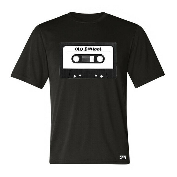 EAKS® Herren T-Shirt "Motiv: MC KASSETTE HIP HOP / OLD SCHOOL" Rap Musik Tape Music Cassette