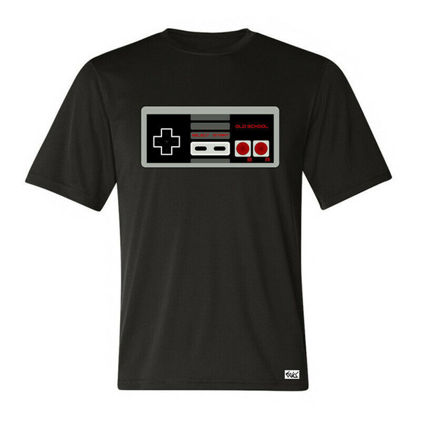 EAKS® Herren T-Shirt "Motiv: NES-CONTROLLER" Gaming-Konsole Kult 80er Old School Retro