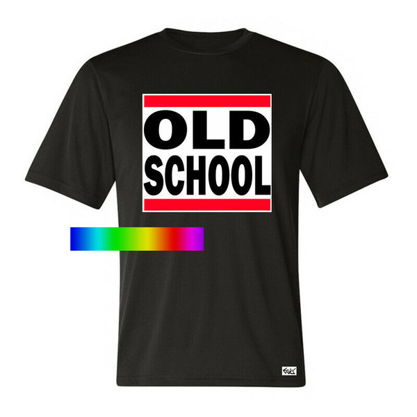 EAKS® Herren T-Shirt "Old School" rote Streifen