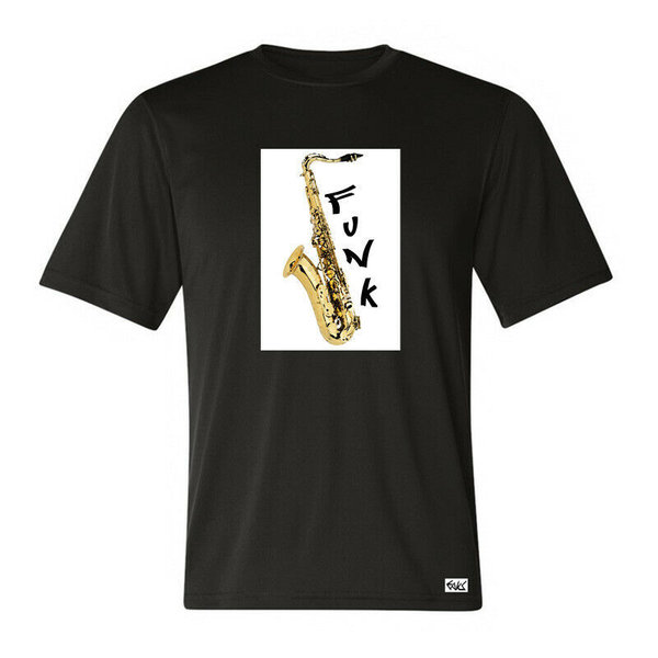 EAKS® Herren T-Shirt "MOTIV: SAXOPHONE" Saxofon Musik Jazz Funk Soul Swing Blues Orchester Musiker