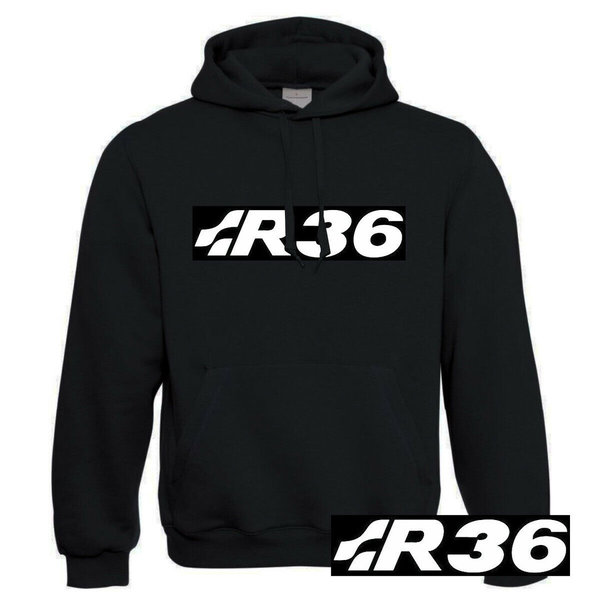 EAKS® Hoodie "Motiv: R36-SCHRIFTZUG" Logo Kapuzenpullover Hoody Tuning Motorsport Rennsport