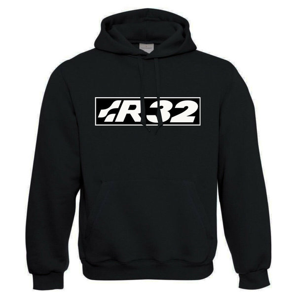 EAKS® Hoodie "Motiv: R32-SCHRIFTZUG" Logo Kapuzenpullover Hoody Tuning Motorsport Rennsport