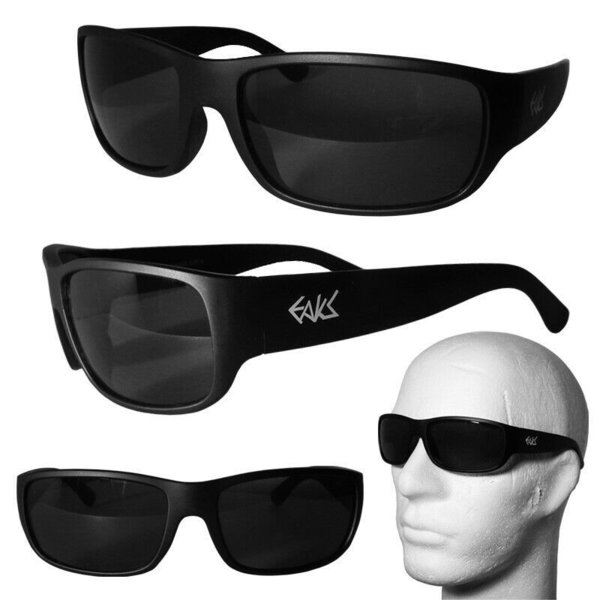 EAKS® Herren Designer Sport Sonnenbrille schwarz