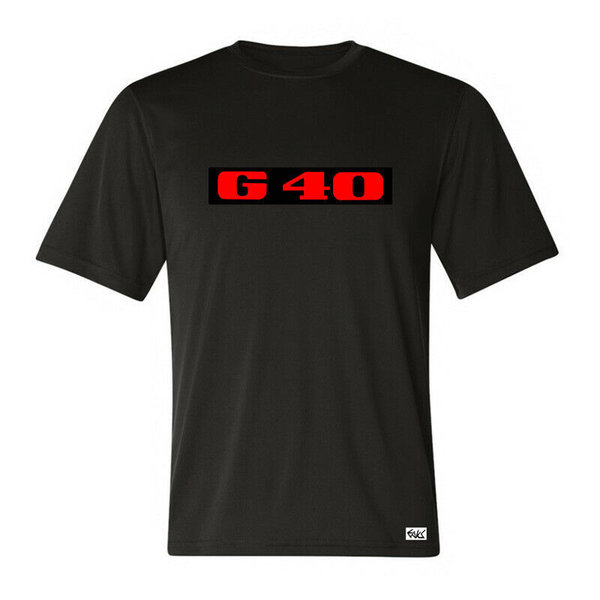 EAKS® Herren T-Shirt "Motiv: G40-SCHRIFTZUG" Logo Emblem Autoshirt Tuningszene 86c Motorsport Tuning