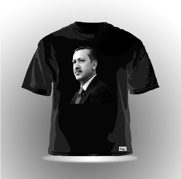 EAKS® Herren T-Shirt "RECEP TAYYIP ERDOGAN" Präsident Türkei Fahne Türkiye Sport WM EM Urlaub Reisen