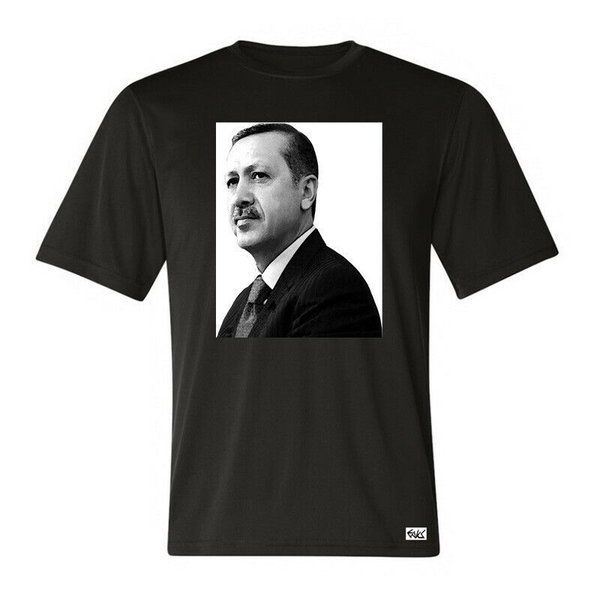 EAKS® Herren T-Shirt "RECEP TAYYIP ERDOGAN" Präsident Türkei Fahne Türkiye Sport WM EM Urlaub Reisen