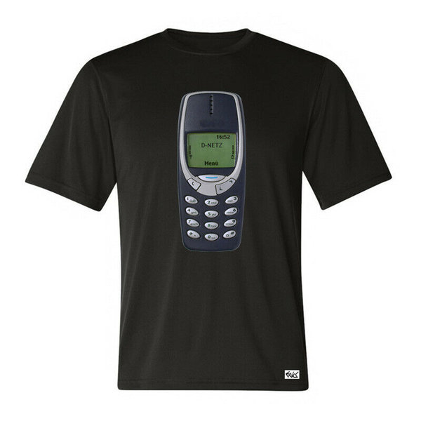 EAKS® Herren T-Shirt Motiv: "Vintage-Handy*" Retro Kult Old School 90er 2000er Mobiltelefone