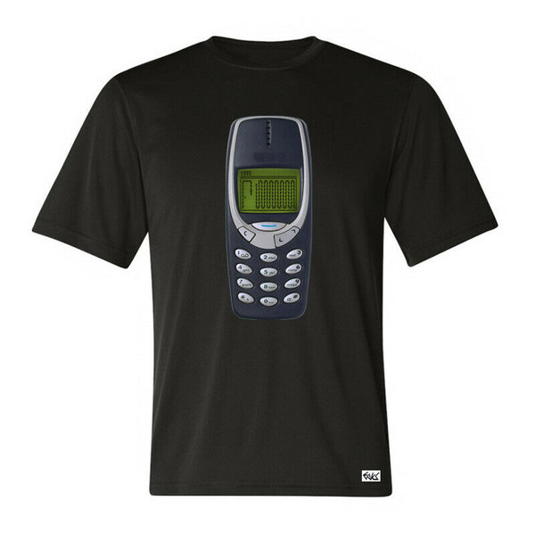 EAKS® Herren T-Shirt "Motiv: 3310 *" Retro Kult Old School Vintage-Handy 90er 2000er Mobiltelefone