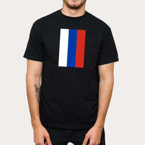 EAKS® Herren T-Shirt "RUSSLAND FLAGGE" Fahne Russia Wladimir Putin Sport Fußball EM WM Urlaub Reisen