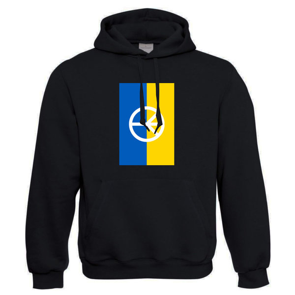 EAKS® Hoodie UKRAINE PEACE-FLAGGE Peace Symbol Freedom Fahne Hoody Kapuzenpullover Ukrajina Ukraina