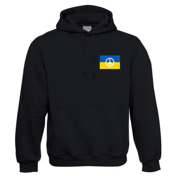 EAKS® Hoodie UKRAINE PEACE-FLAGGE Peace Symbol Freedom Fahne Hoody Kapuzenpullover Ukrajina Ukraina