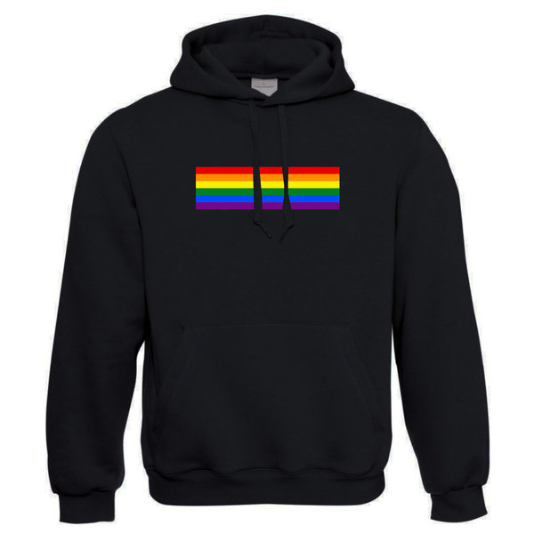 EAKS® Hoodie "GAY-RAINBOW-FLAGGE" Hoody Regenbogenfahne Kapuzenpullover Lesbisch Schwul Bisexuell