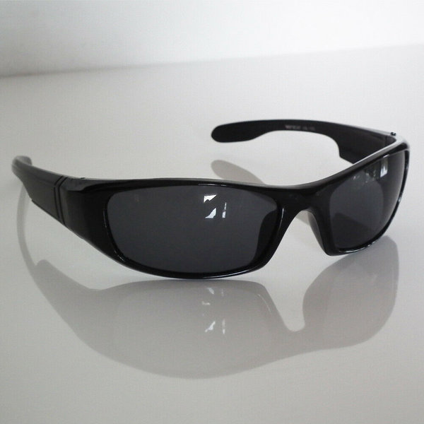 EAKS® Herren Designer Sport / Biker / Gangster / Hip Hop Sonnenbrille schwarz