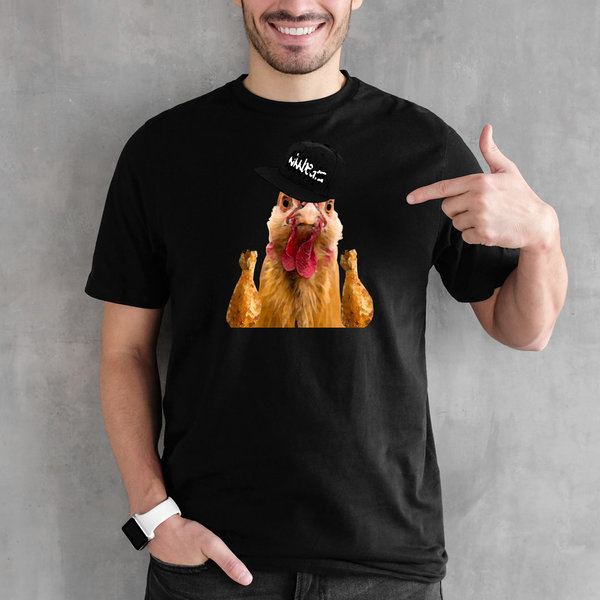 EAKS® Herren T-Shirt "Hip Hop Chicken"
