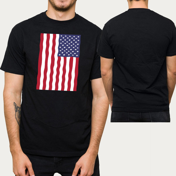 EAKS® Herren T-Shirt "USA Flagge"