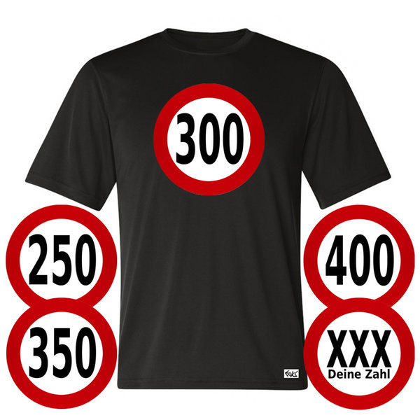 EAKS® Herren T-Shirt "250 300 350 400 ... km/h"